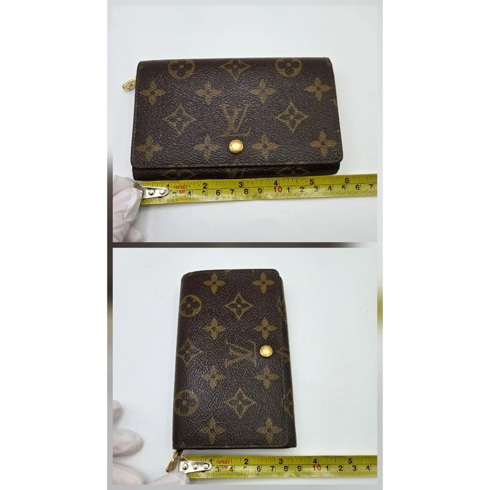 Louis Vuitton Monogram Tresor Wallet Brown Canvas Bifold France